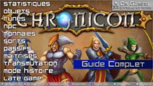 guide complet chronicon
