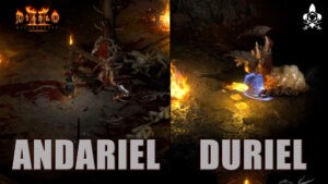 Andariel and Duriel Gameplay Diablo 2 Resurrected Boss