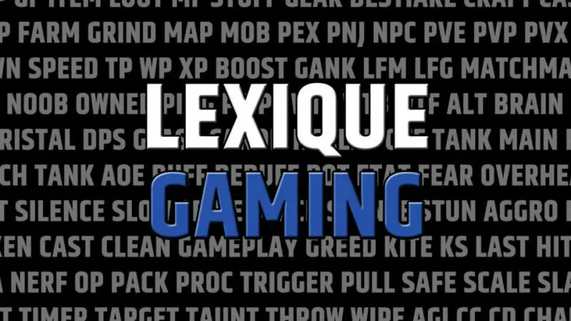 Lexique et acronymes Gamer et Hack and Slash par Dm Gaming
