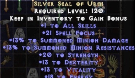 Silver Seal of Ureh Median XL