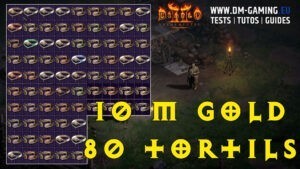 80 Coronets Tiares Diadems 10 million gold bet, gambling gf Diablo 2 Resurrected