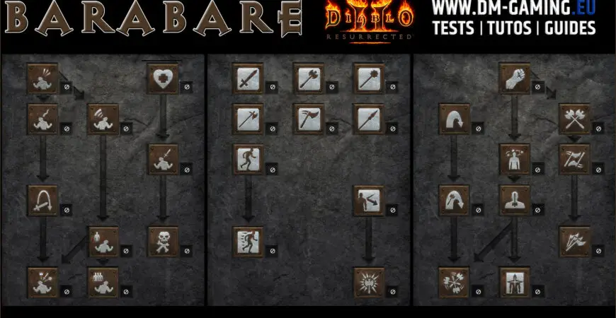 Compétences du Barbare, le guide des meilleurs et builds Diablo 2 Resurrected