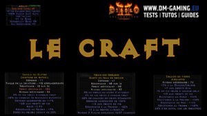 Craft Diablo 2 Resurrected, TOUT savoir, les meilleurs, leur utilité et les amulettes +2 compétences 20 fcr