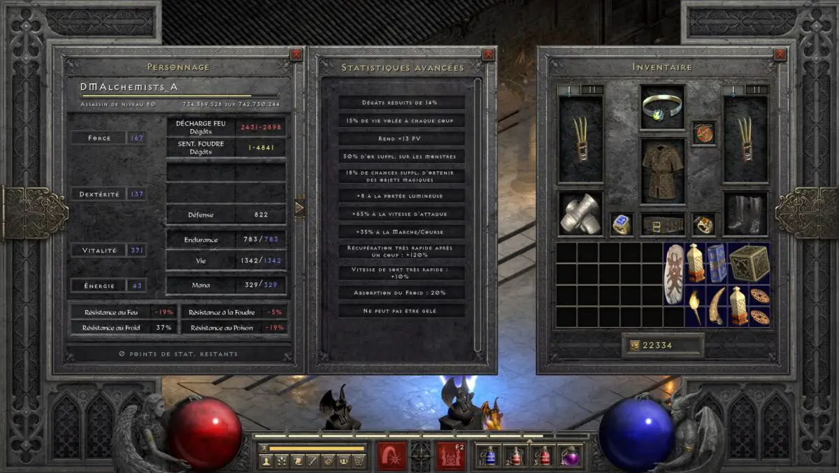 Assassin trapsin endgame stats Diablo 2 Resurrected