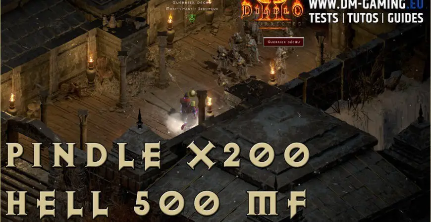 Pindle Picaillon 200x avec 500 MF, drops statistiques et free Diablo 2 Resurrected