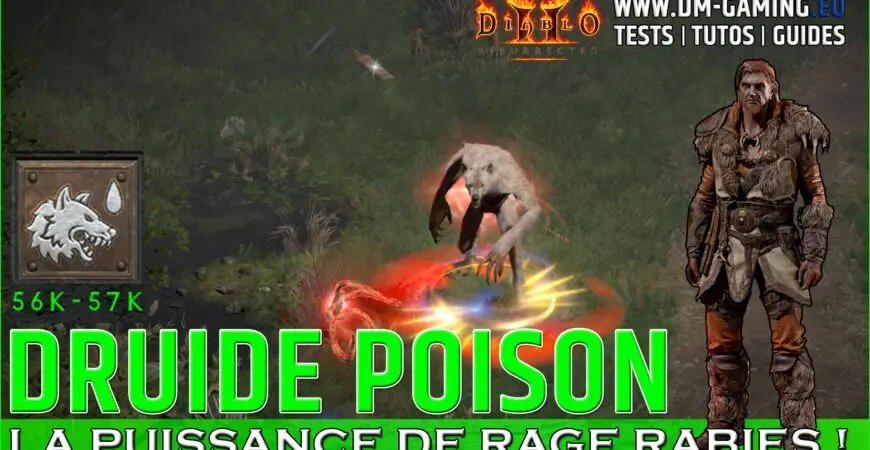 Build Druid Poison Rage Rabies, to kill everyone Diablo 2 Resuirrected