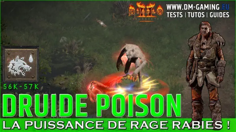 Build Druide Poison Rage Rabies, pour tuer tout le monde d'un coup Diablo 2 Resuirrected