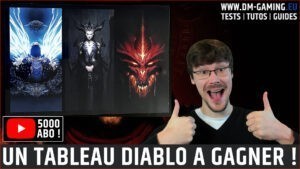 Win your Diablo painting on an aluminum plate in 60x40 to celebrate 5000 Youtube subscribers
