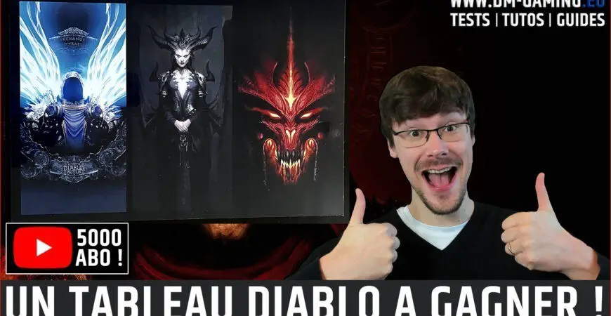 Win your Diablo painting on an aluminum plate in 60x40 to celebrate 5000 Youtube subscribers
