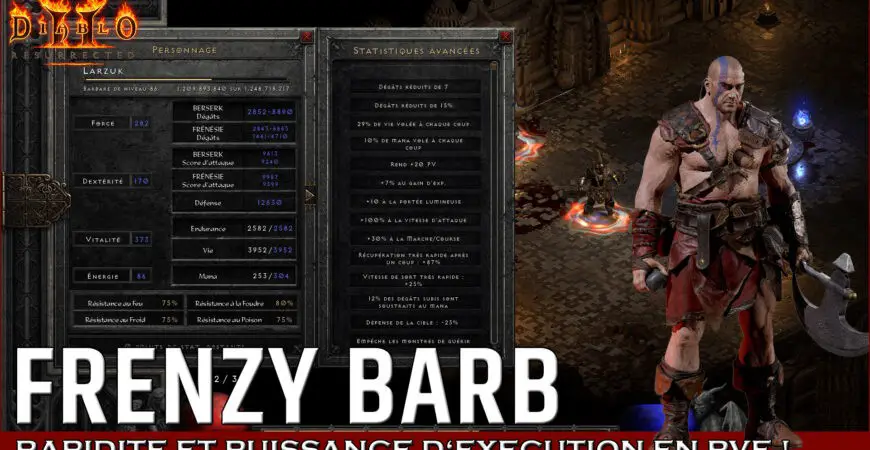 Barbare Frenzy Diablo 2 Resurrected