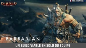 Build Barbarian Diablo Immortal, to play alone or in a team