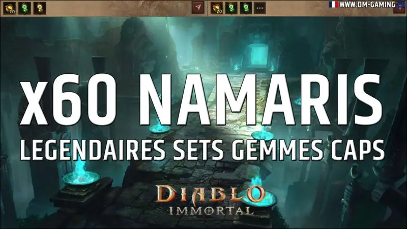 60 Narmari Hell 2 Diablo Immortal dungeons, legendary drops, sets, sellable gems and caps