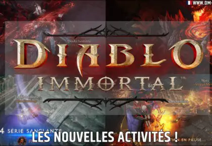 Nouvelles activités Diablo Immortal