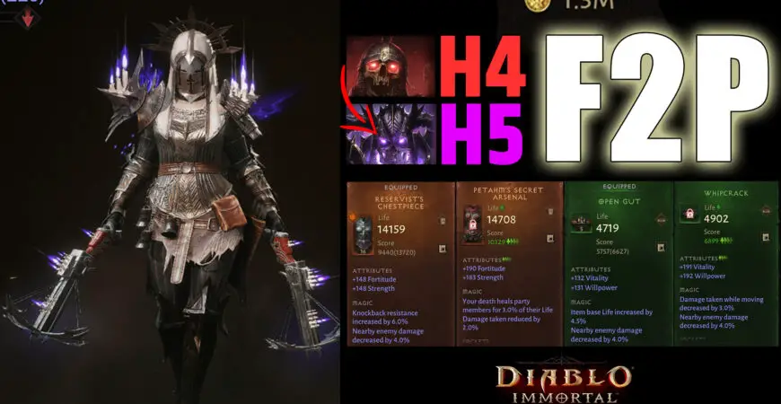 Hell 5 Diablo Immortal, how to easily transition from Hell 4 to 5 as a free to play player