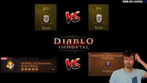 Rune FA, ATI Diablo Immortal, random legendary gem and eternal legendary emblem, the best choice