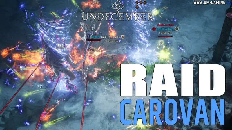 Carovan Raid Undecember, the complete raid boss gameplay