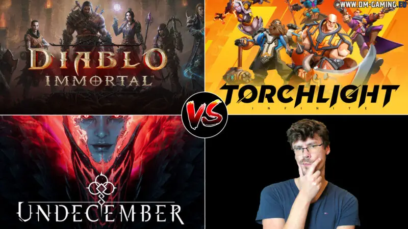 Diablo Immortal Torchlight Infinite Undecember what is the best hack and slash free to play on mobile and pc