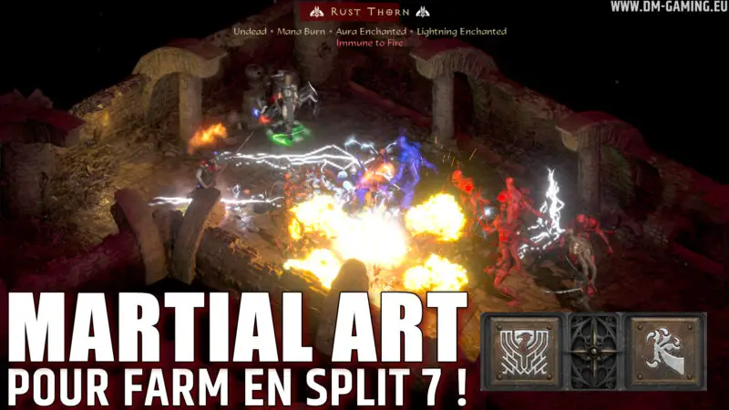 Assassin Endgame Diablo 2 Resurrected Split P7 avec peu d'équipement