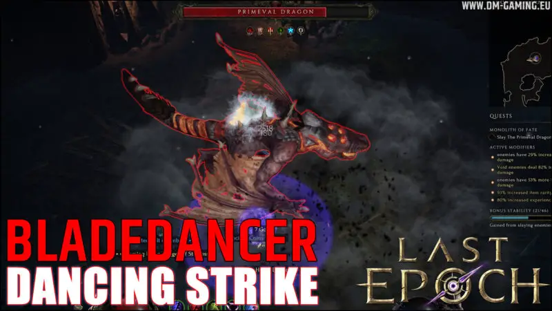 Build Dancing Strike Last Epoch 0 9, pour tuer avec style sur la Bladedancer
